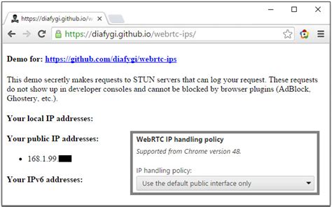 WebRTC Leak Prevent Toggle